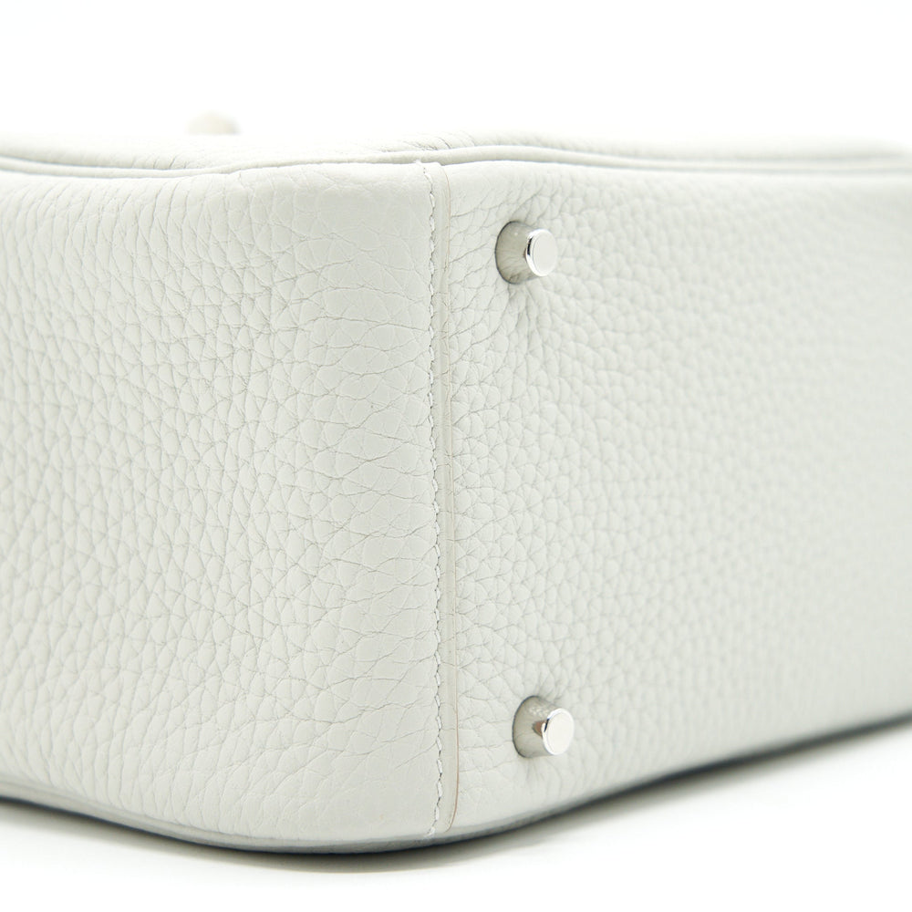 Hermes Mini Lindy 80 Gris Pale SHW
