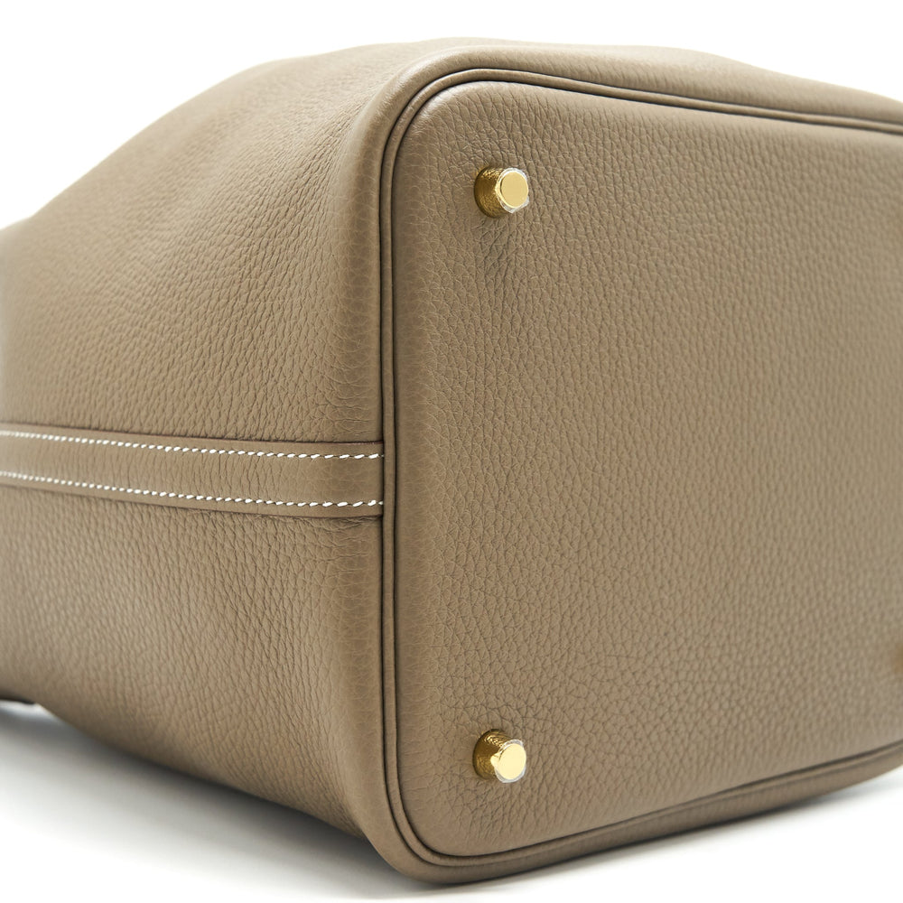 Hermes Picotin 22 Lock Bag Etoupe GHW Year2021