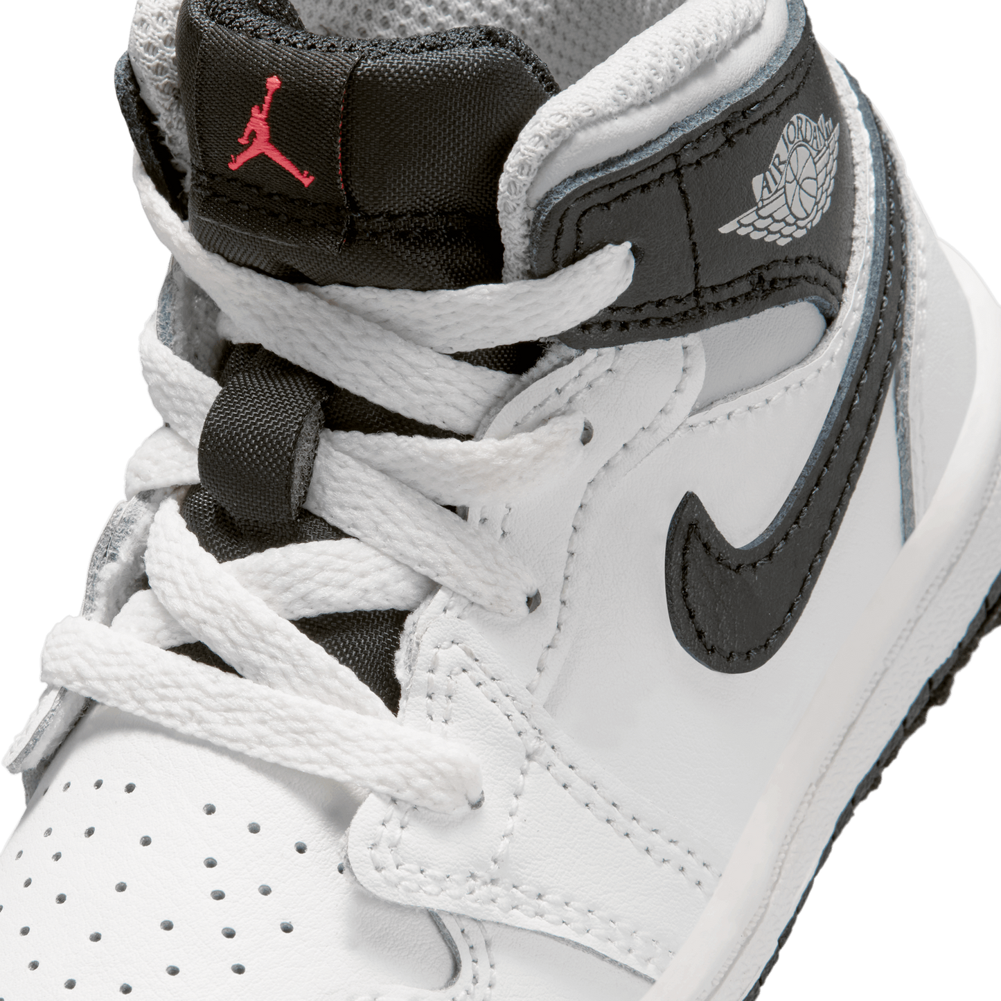 Jordan AJ 1 Mid - Boys' Toddler - Summit White/Black/Infrared