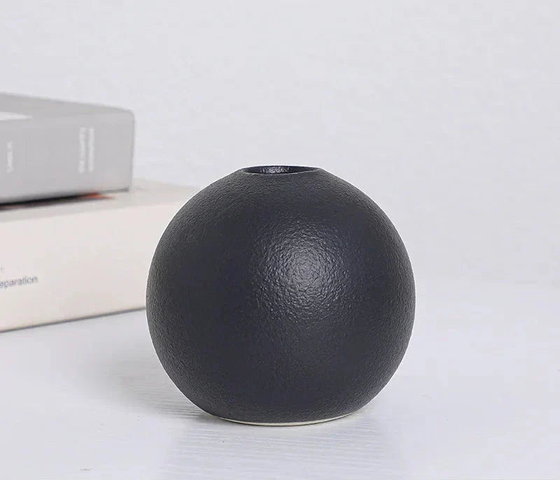 Round Ceramic Vases
