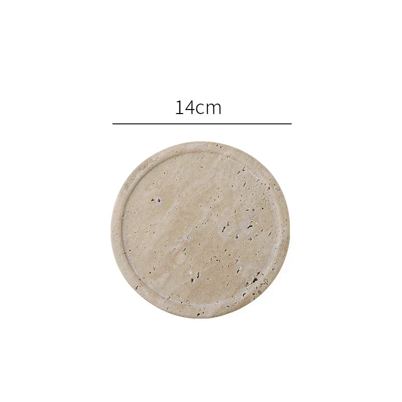 Minimalism Travertine Stone Vanity Tray