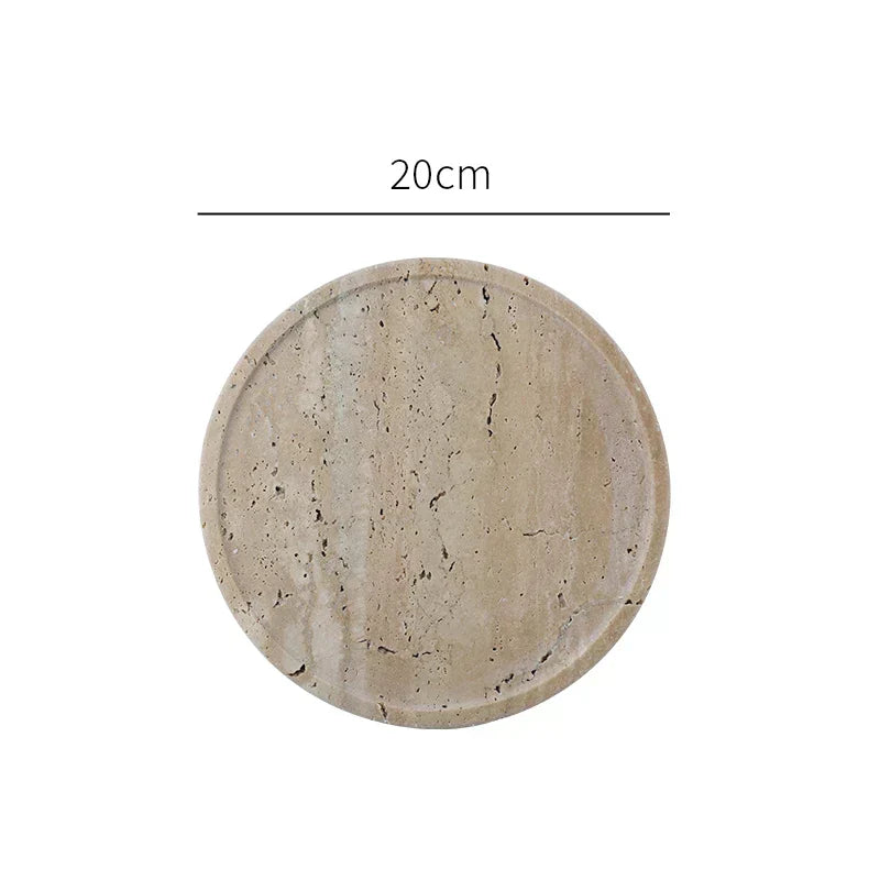 Minimalism Travertine Stone Vanity Tray