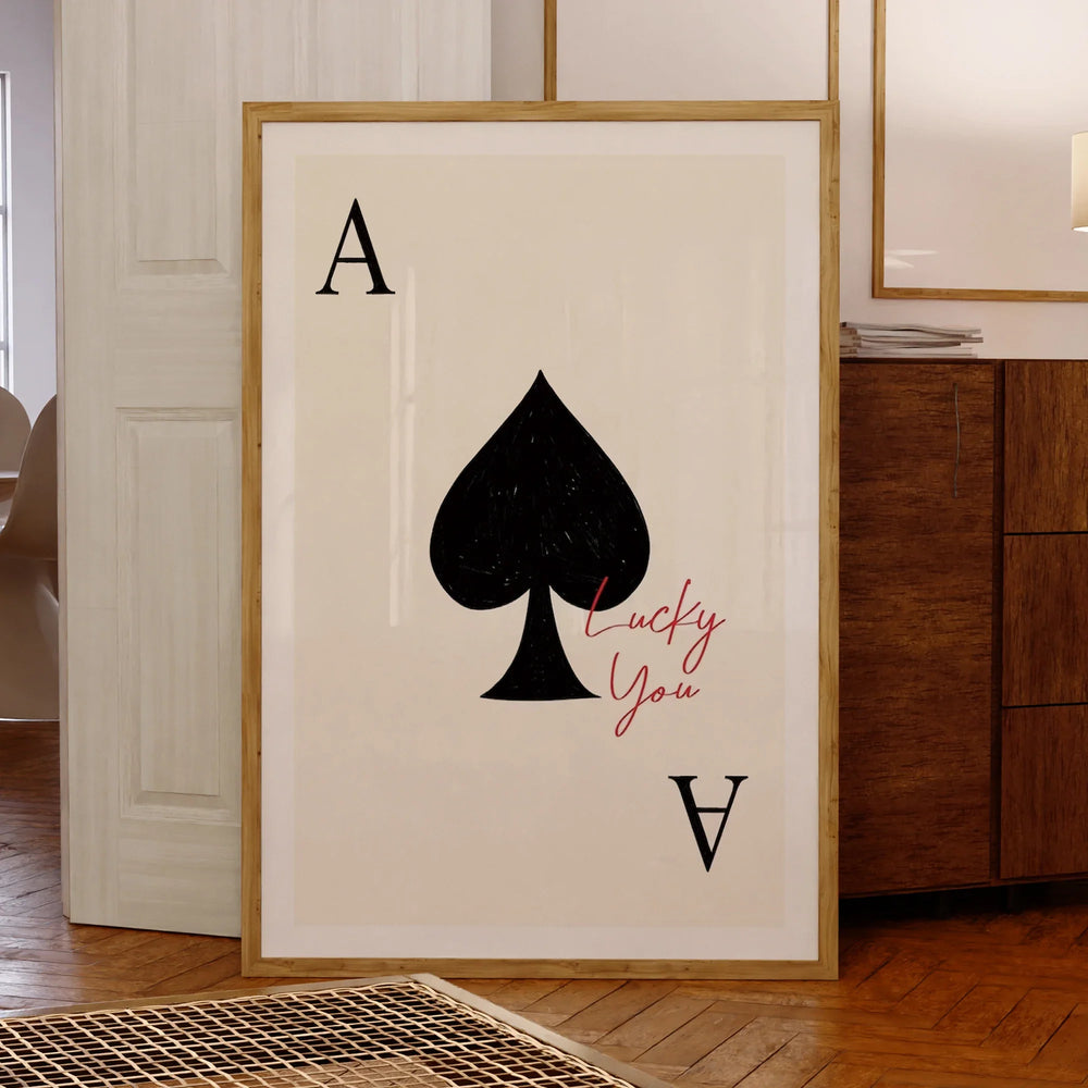 Lucky You Poker Canvas Wall Art