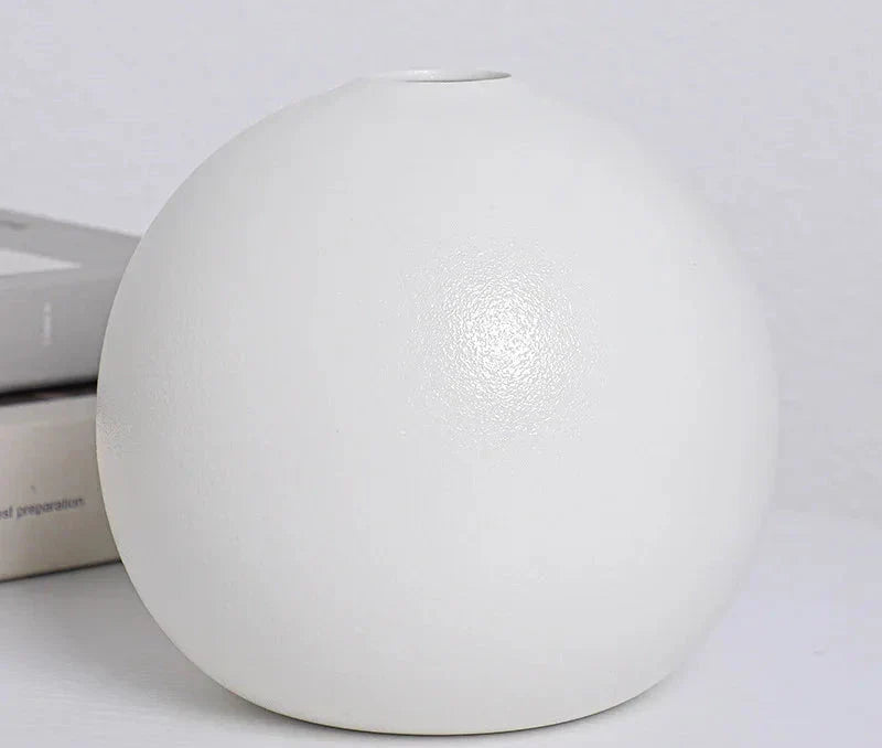 Round Ceramic Vases