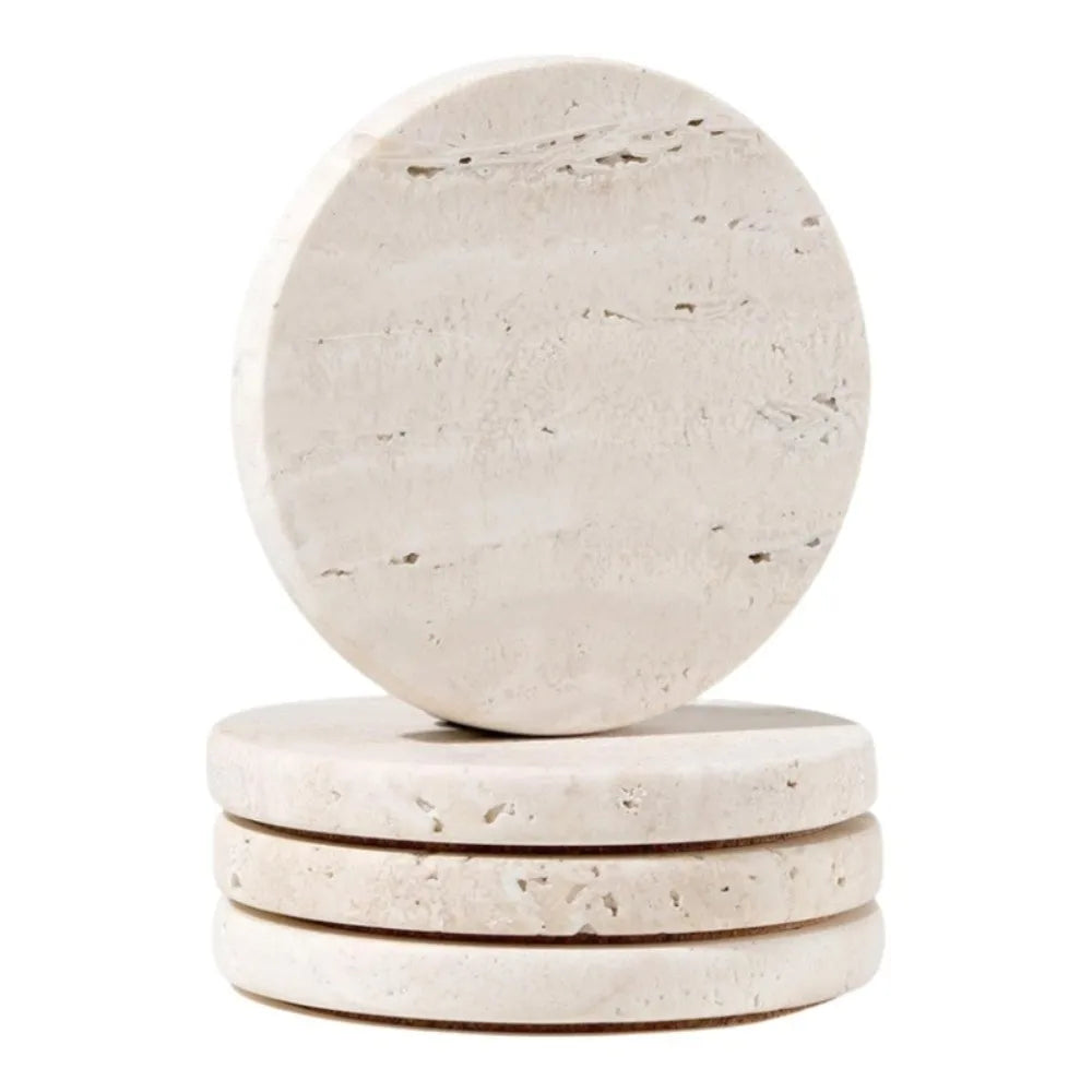 Natural Travertine Coasters