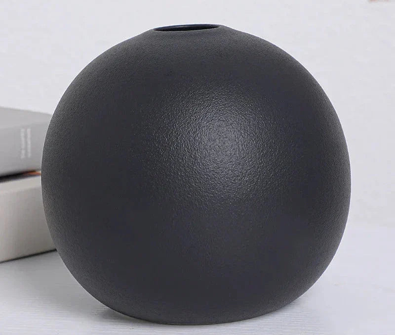 Round Ceramic Vases