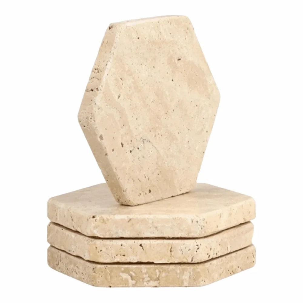 Natural Travertine Coasters