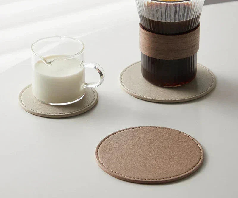 Inmos Customized Leather Coasters