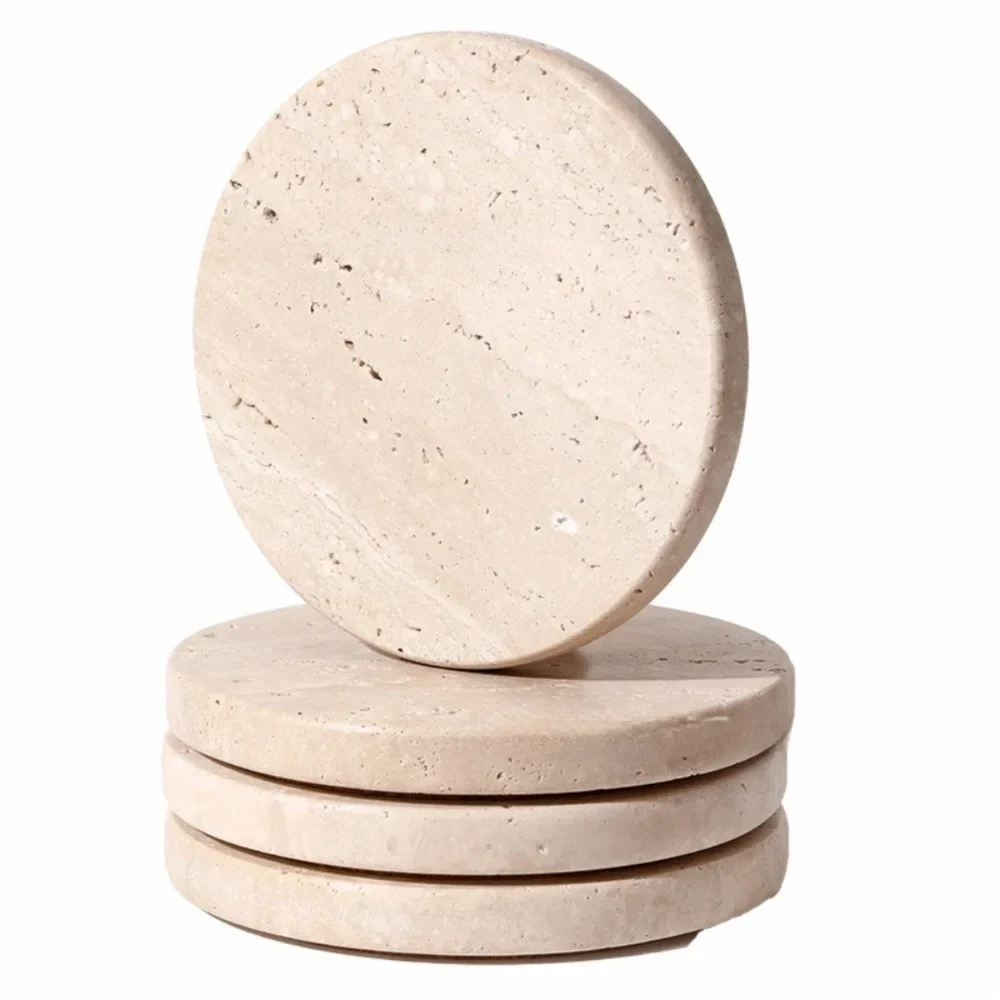 Natural Travertine Coasters
