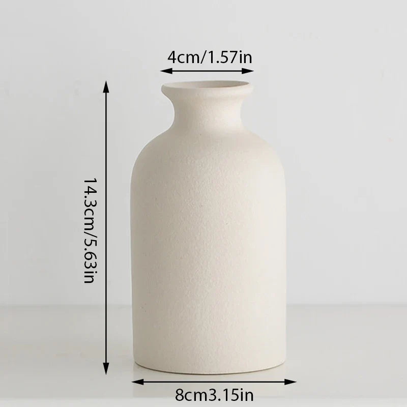 White Ceramic Vases