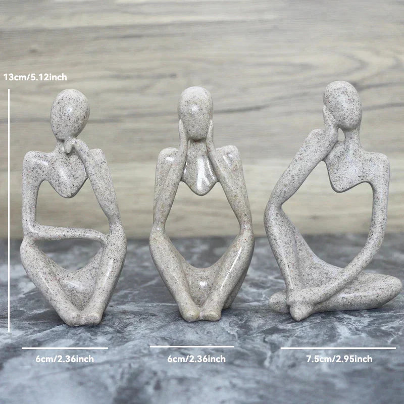 The Thinker Abstract Statues