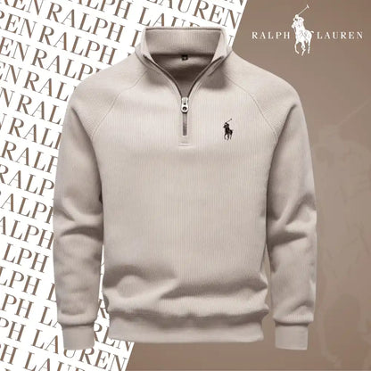 Ralph Lauren Thermal Cotton Zip-Up Sweater