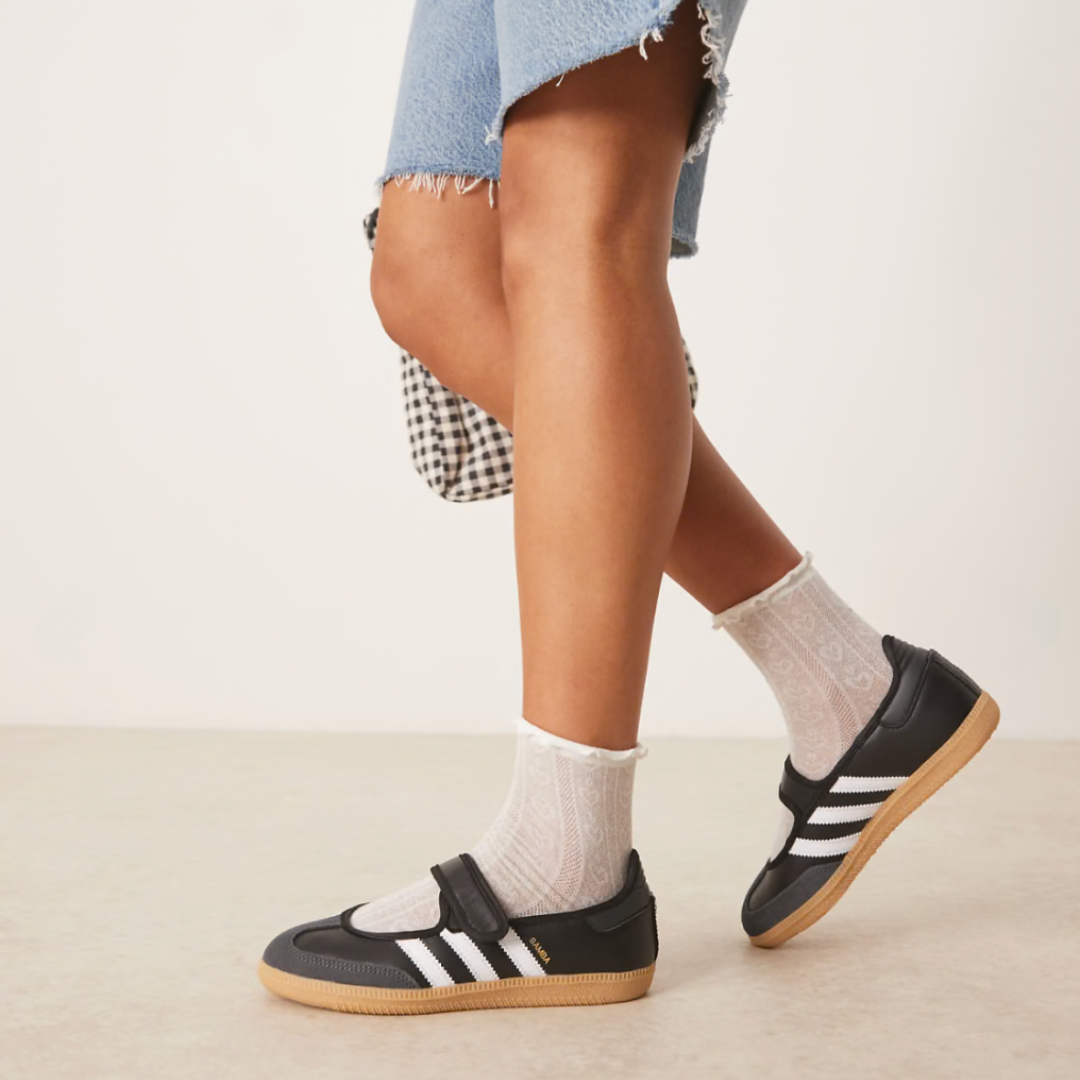 adidas Samba Jane Black White Gum Women's