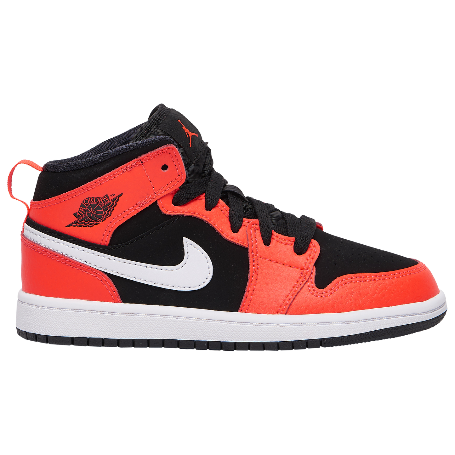 Jordan AJ 1 Mid - Boys' Preschool - Infrared 23/Black/White