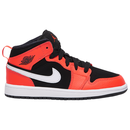 Jordan AJ 1 Mid - Boys' Preschool - Infrared 23/Black/White