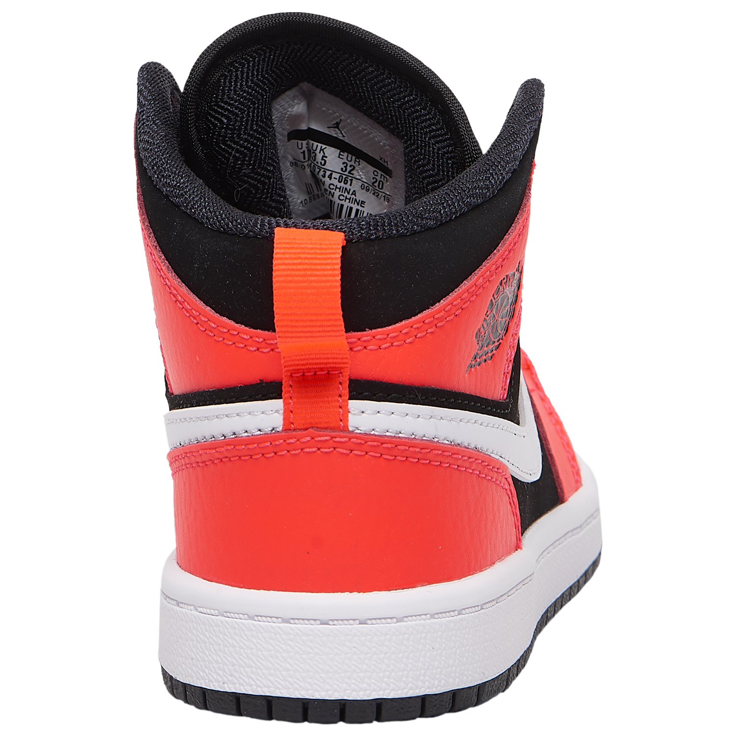 Jordan AJ 1 Mid - Boys' Preschool - Infrared 23/Black/White