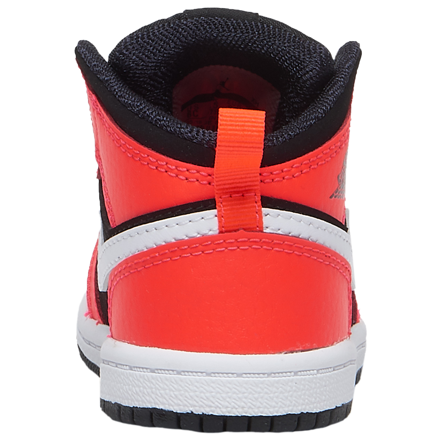 Jordan AJ 1 Mid - Boys' Toddler - Black/White/Infrared 23