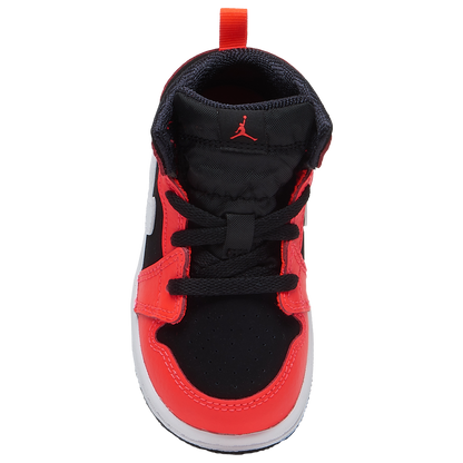 Jordan AJ 1 Mid - Boys' Toddler - Black/White/Infrared 23