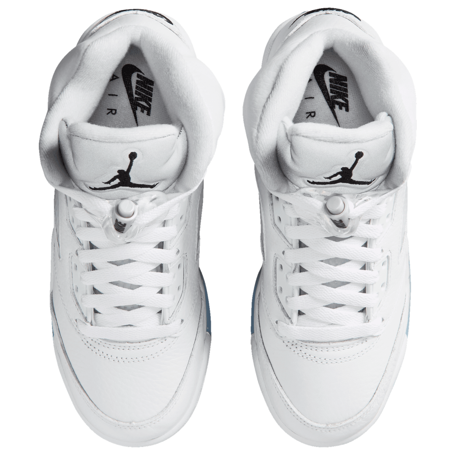 Jordan Retro 5 - Boys' Grade School - White/Silver/Black