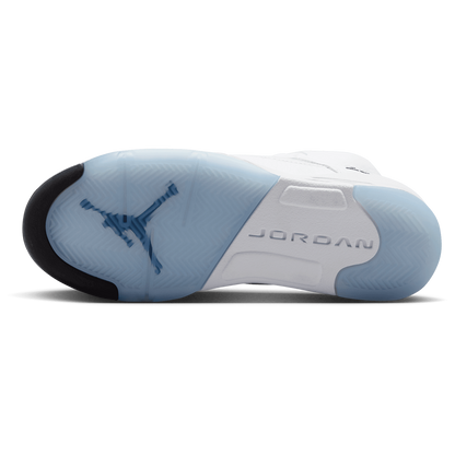Jordan Retro 5 - Boys' Grade School - White/Silver/Black