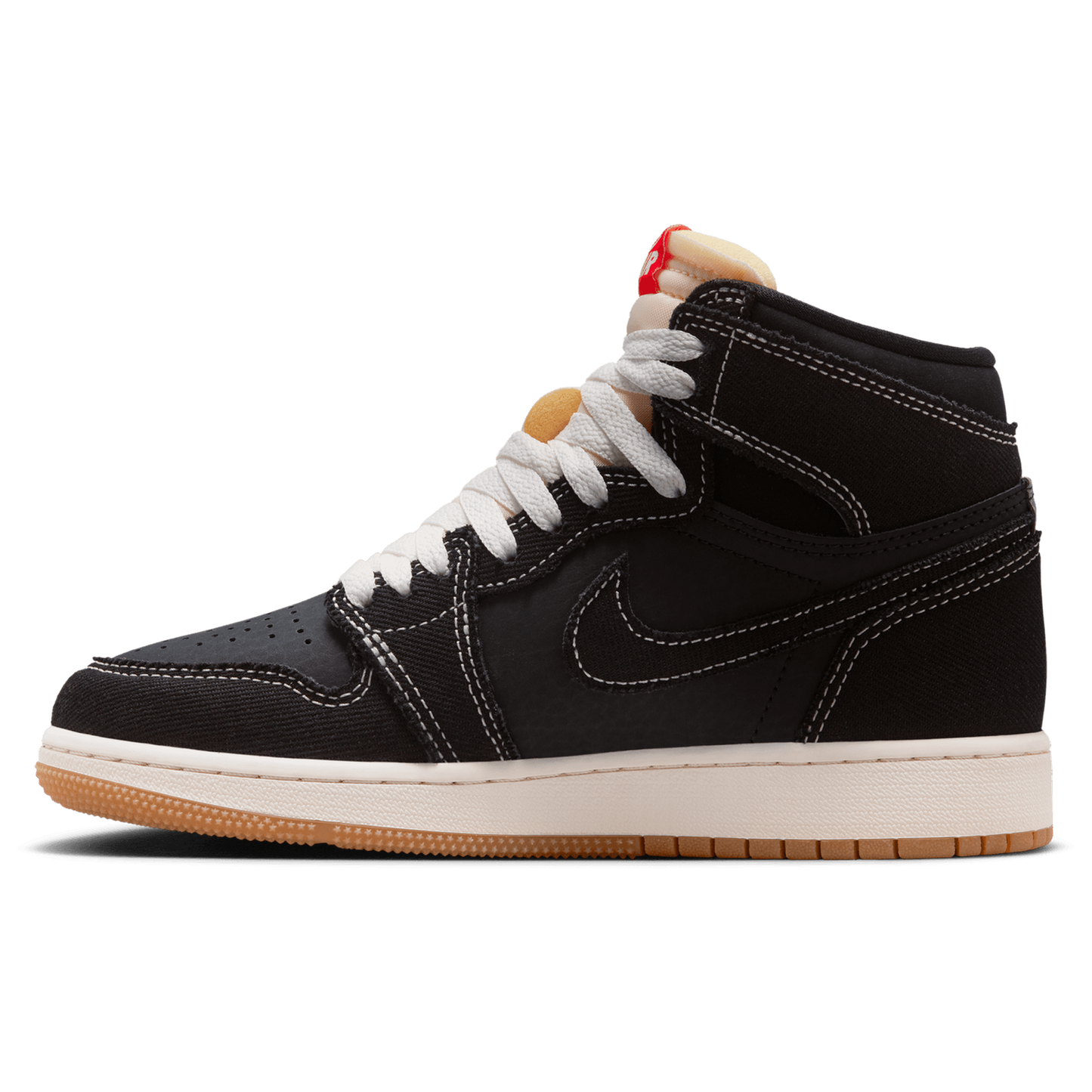 Jordan Retro 1 High OG - Boys' Grade School - Black/Red/White