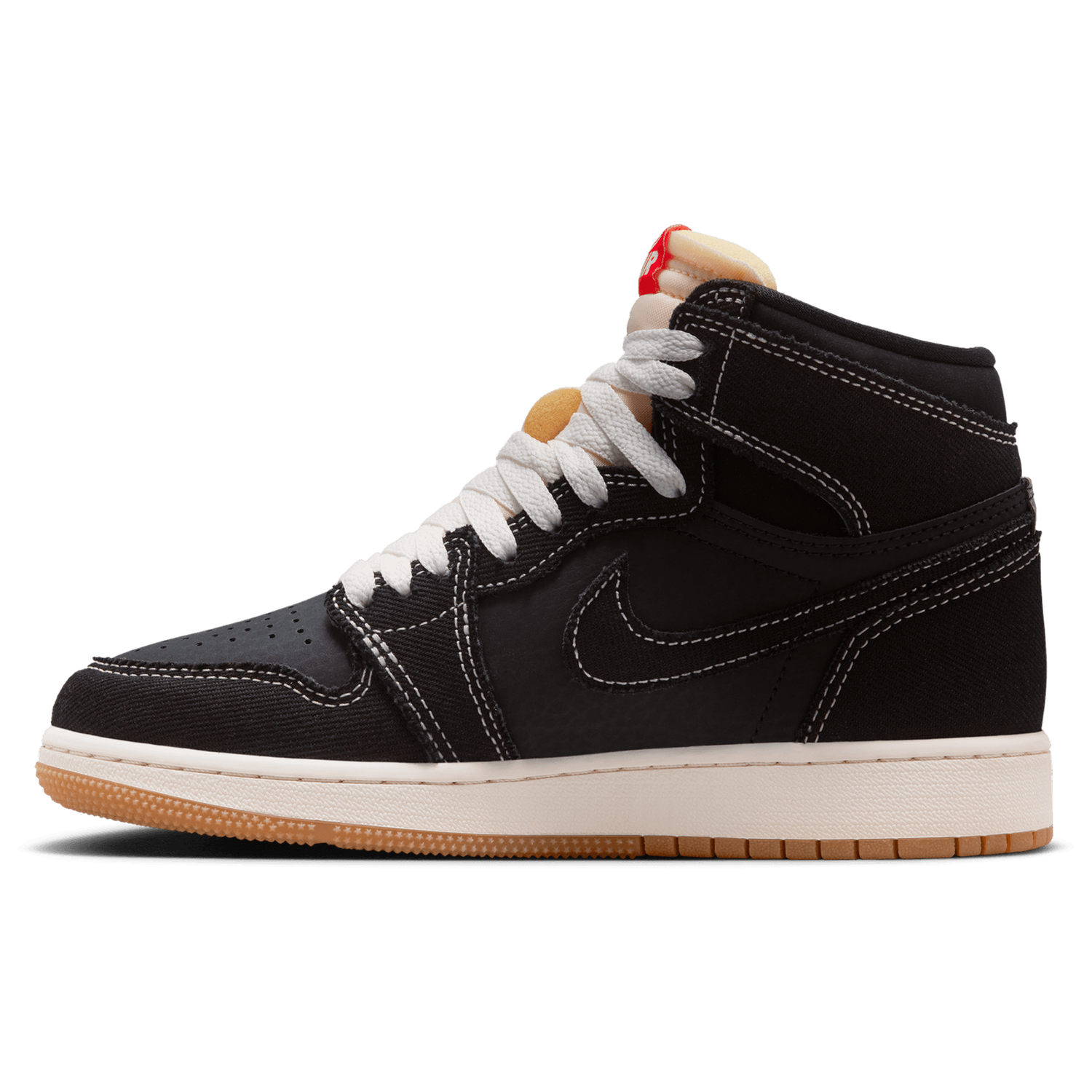 Jordan Retro 1 High OG - Boys' Grade School - Black/Red/White