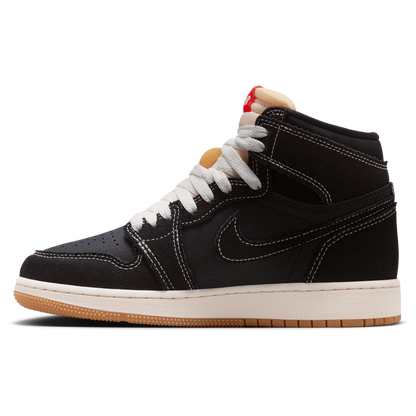 Jordan Retro 1 High OG - Boys' Grade School - Black/Red/White