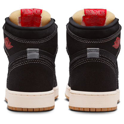 Jordan Retro 1 High OG - Boys' Grade School - Black/Red/White