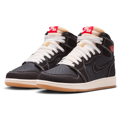Jordan Retro 1 High OG - Boys' Grade School - Black/Red/White