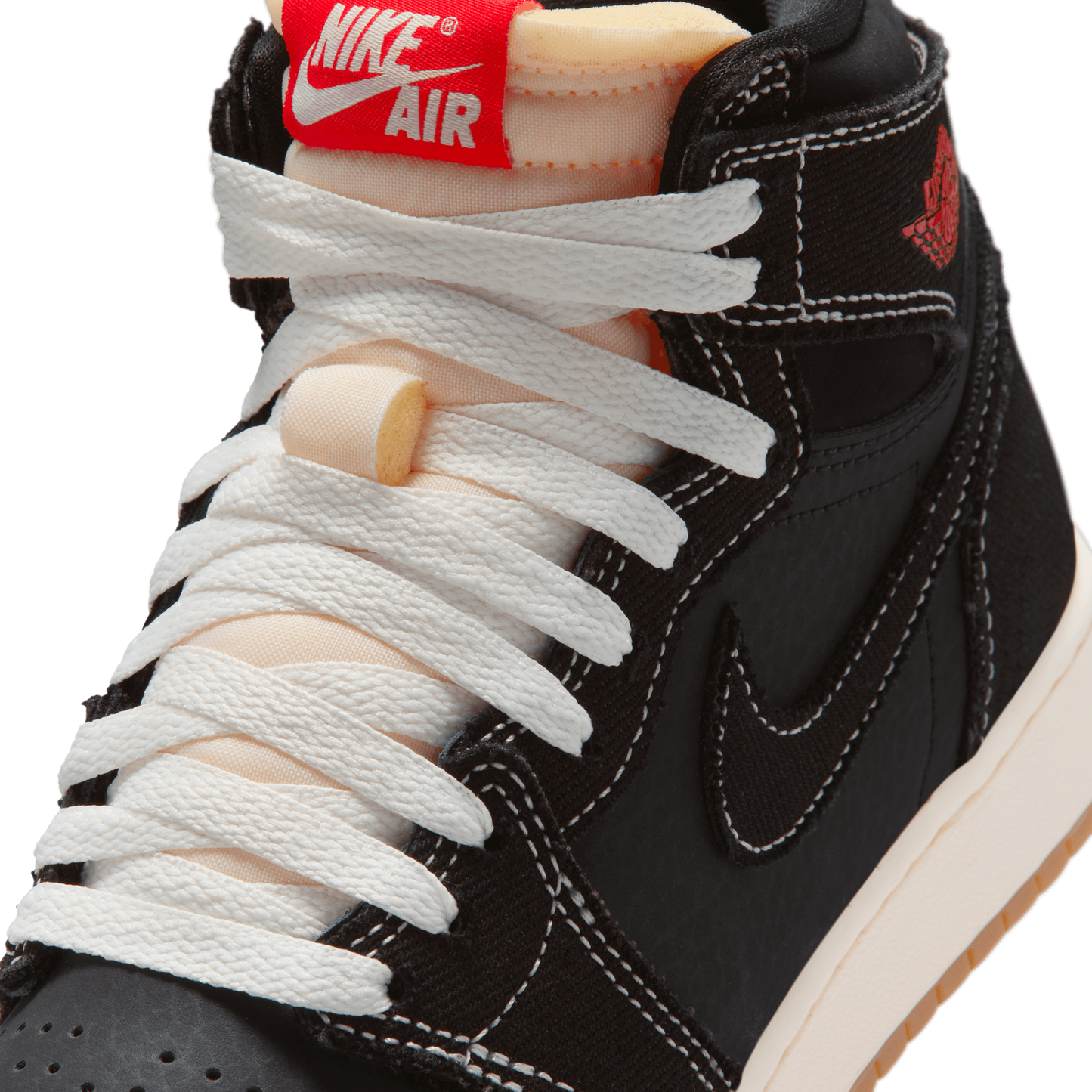 Jordan Retro 1 High OG - Boys' Grade School - Black/Red/White