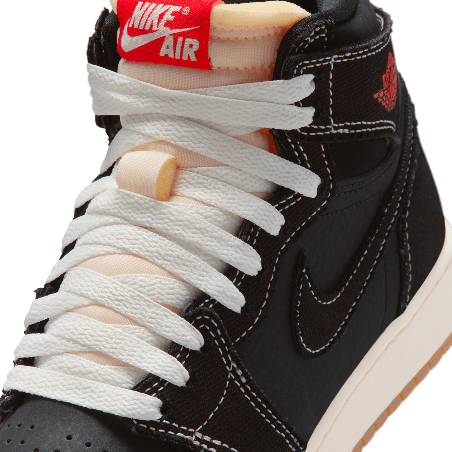 Jordan Retro 1 High OG - Boys' Grade School - Black/Red/White