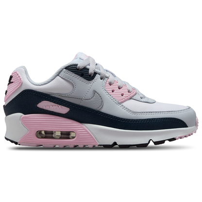 Nike Air Max 90 - Girls' Grade School - Grey/Pink