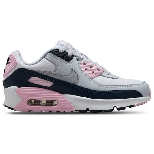 Nike Air Max 90 - Girls' Grade School - Grey/Pink