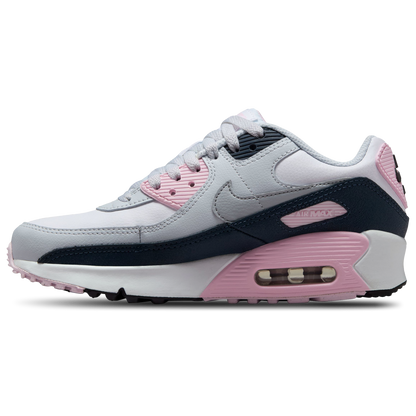 Nike Air Max 90 - Girls' Grade School - Grey/Pink