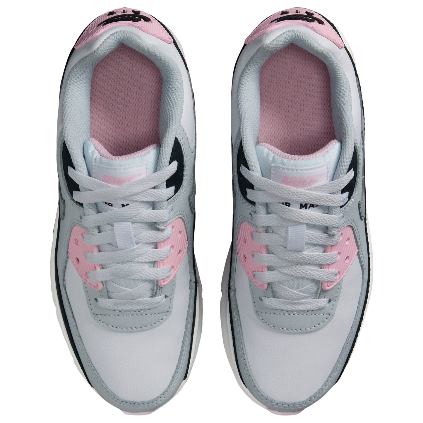 Nike Air Max 90 - Girls' Grade School - Grey/Pink