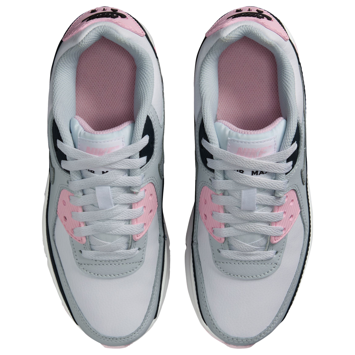 Nike Air Max 90 - Girls' Grade School - Grey/Pink