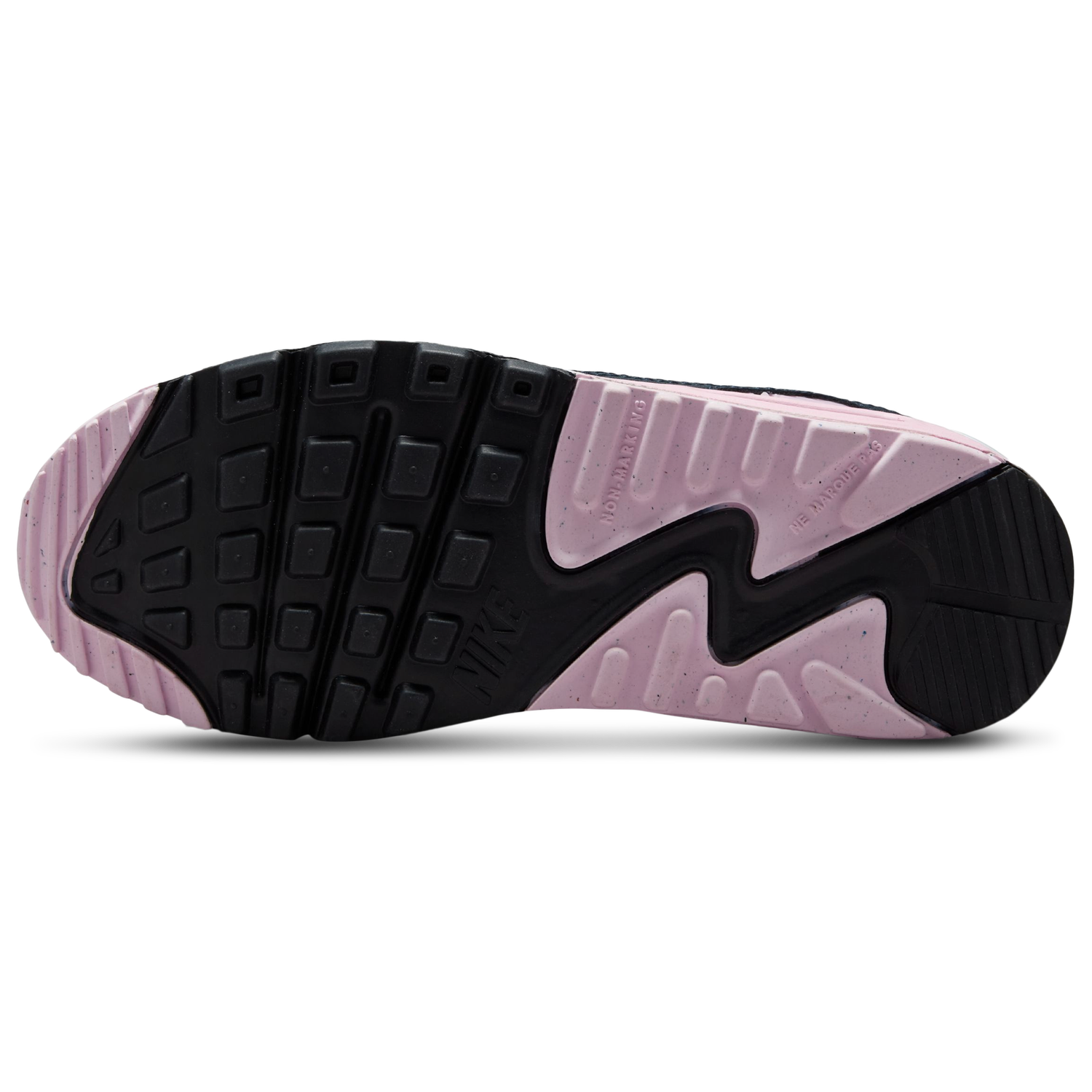 Nike Air Max 90 - Girls' Grade School - Grey/Pink