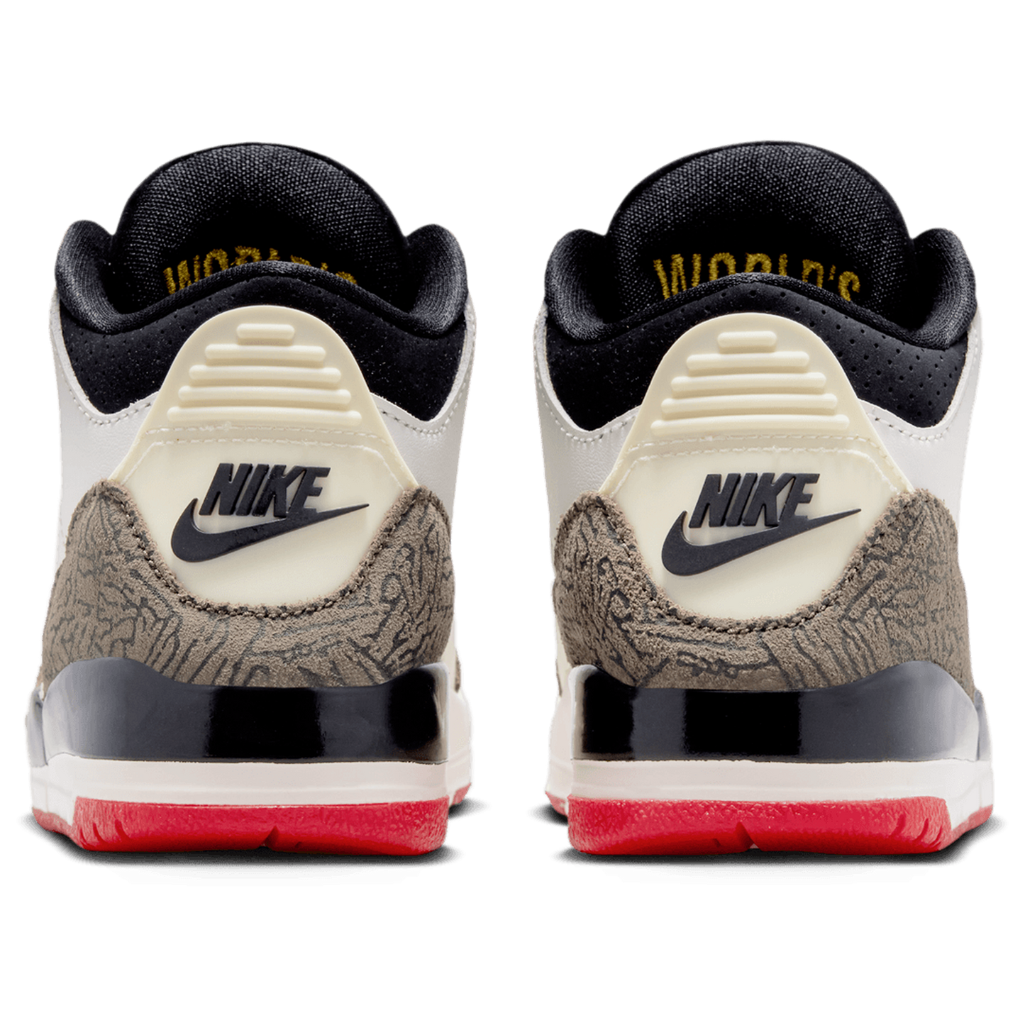 Jordan Retro 3 - Boys' Preschool - White/Black/Tan