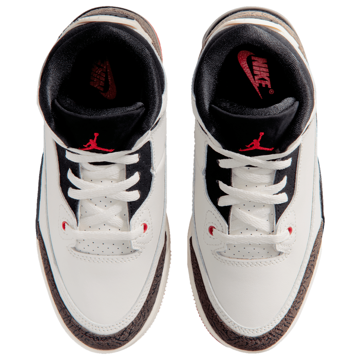 Jordan Retro 3 - Boys' Preschool - White/Black/Tan