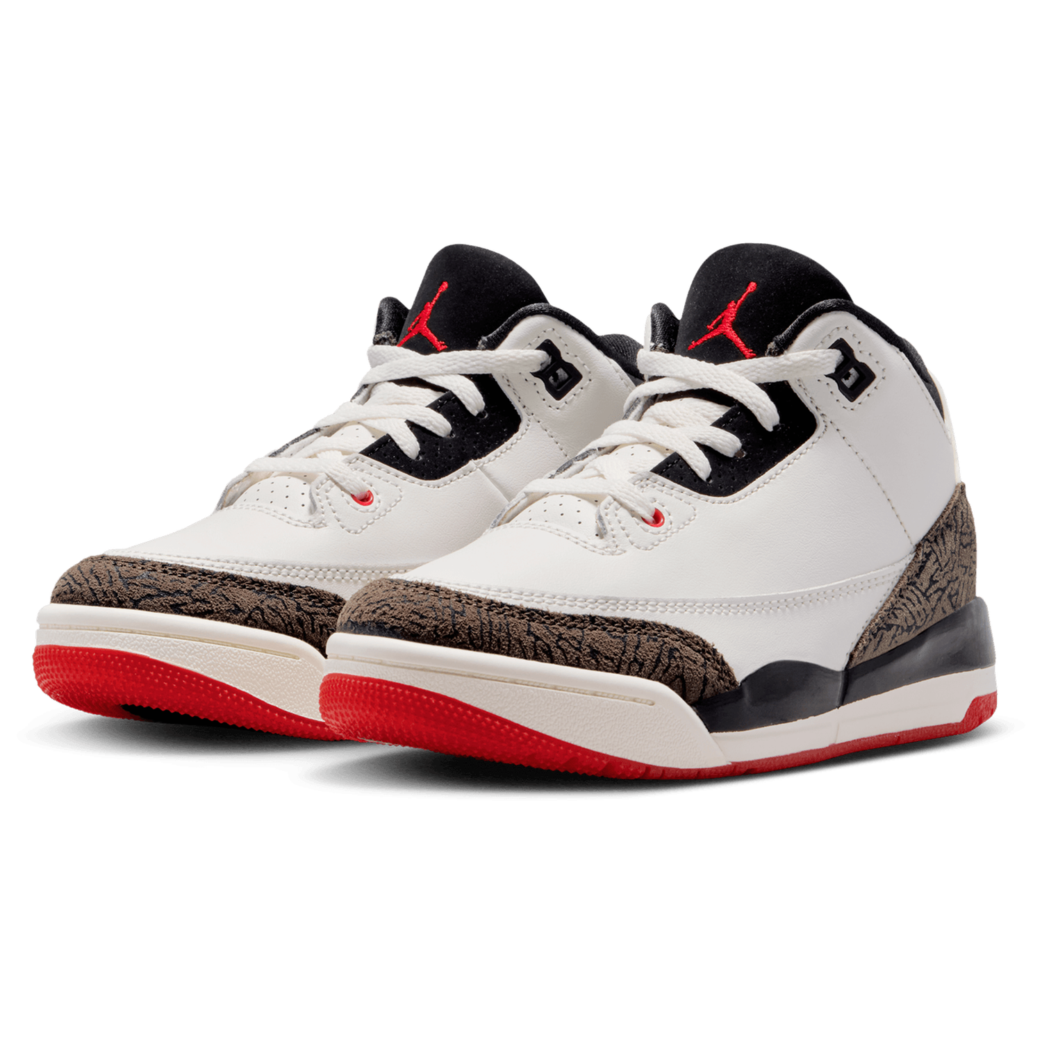 Jordan Retro 3 - Boys' Preschool - White/Black/Tan