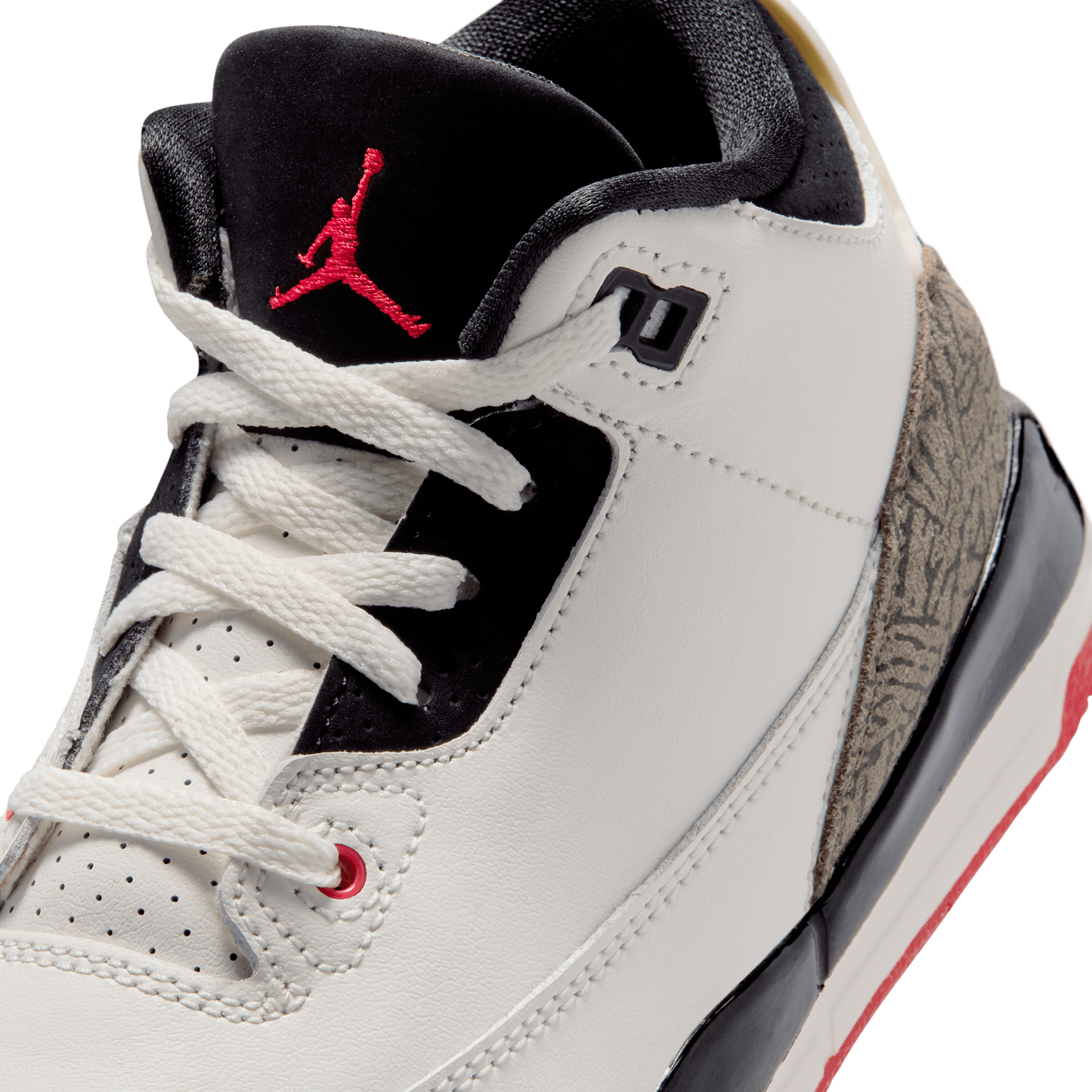 Jordan Retro 3 - Boys' Preschool - White/Black/Tan