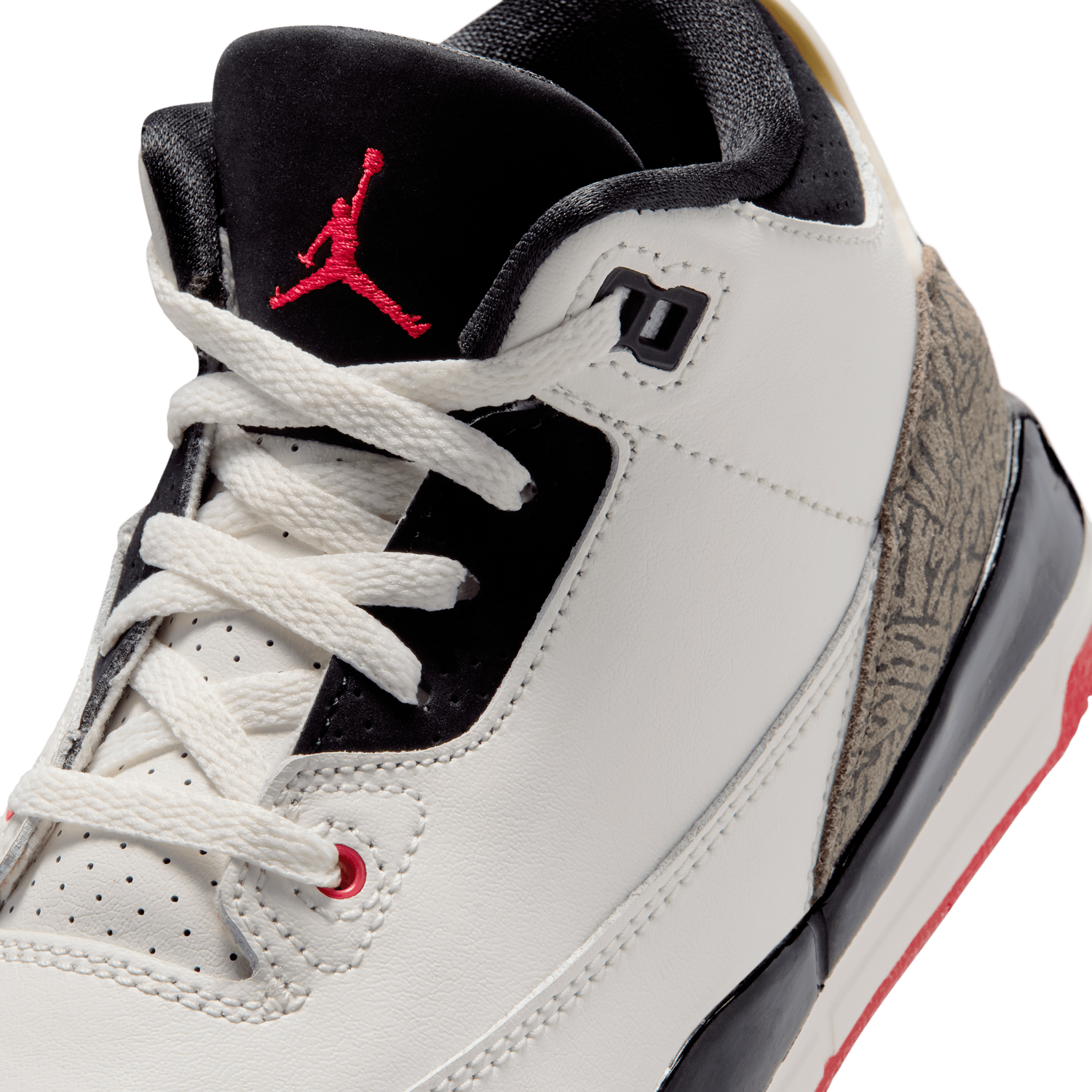 Jordan Retro 3 - Boys' Preschool - White/Black/Tan