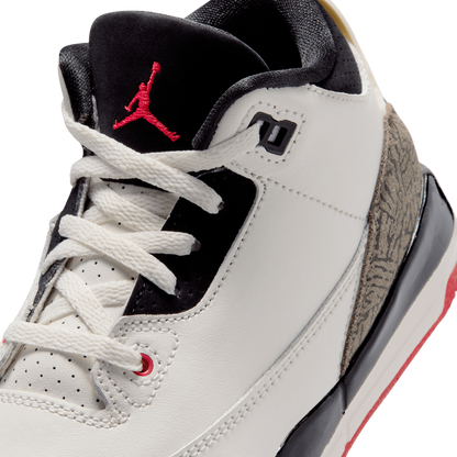 Jordan Retro 3 - Boys' Preschool - White/Black/Tan