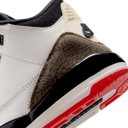 Jordan Retro 3 - Boys' Preschool - White/Black/Tan