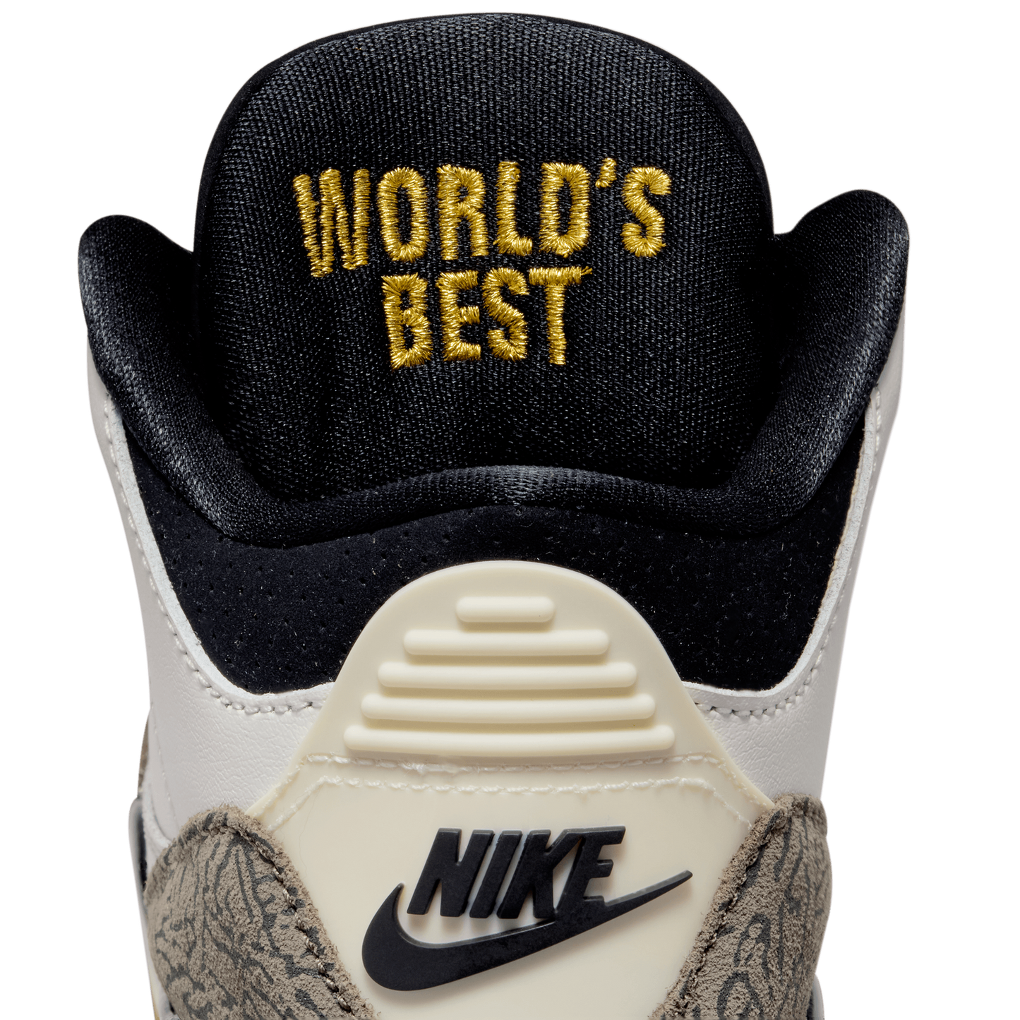 Jordan Retro 3 - Boys' Preschool - White/Black/Tan