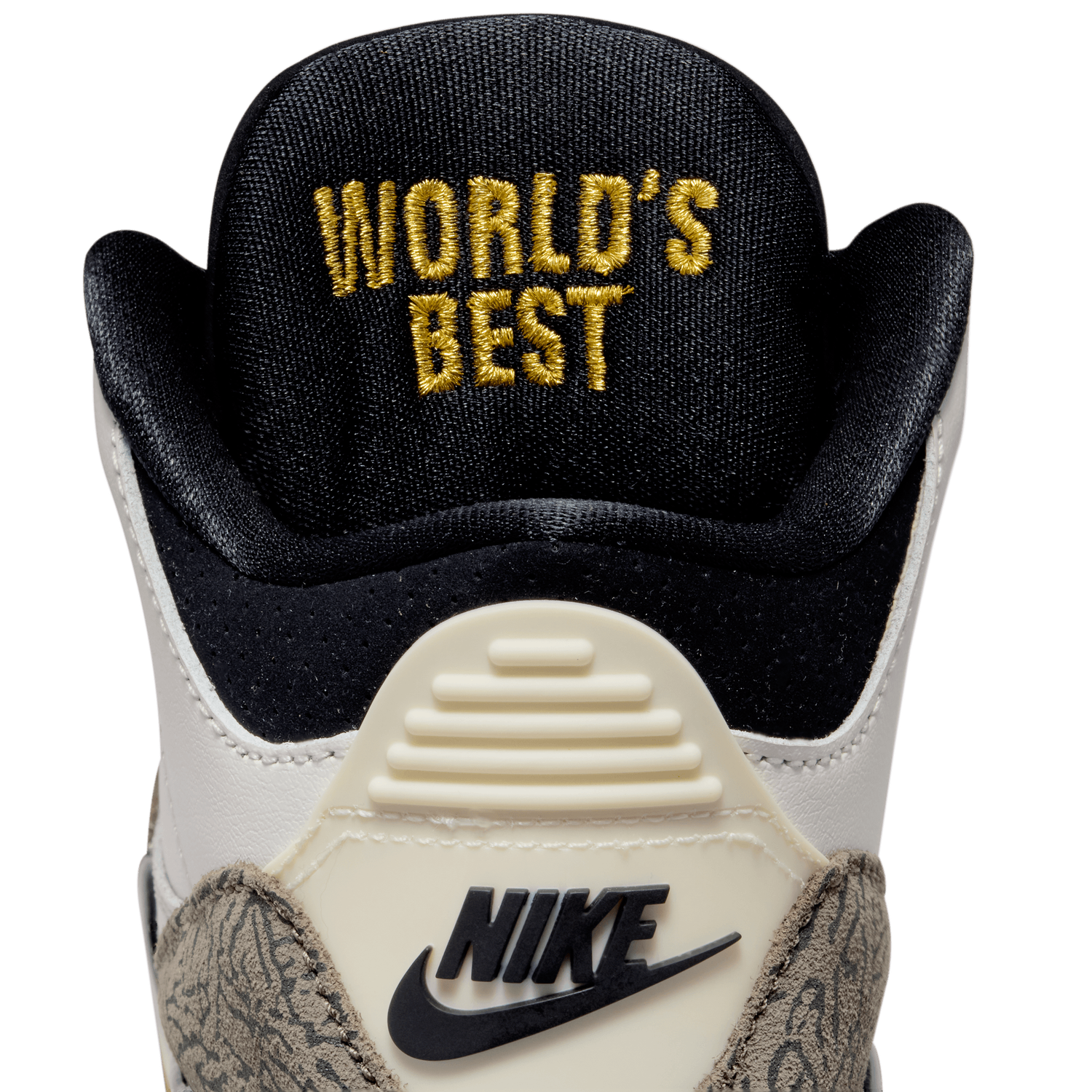 Jordan Retro 3 - Boys' Preschool - White/Black/Tan
