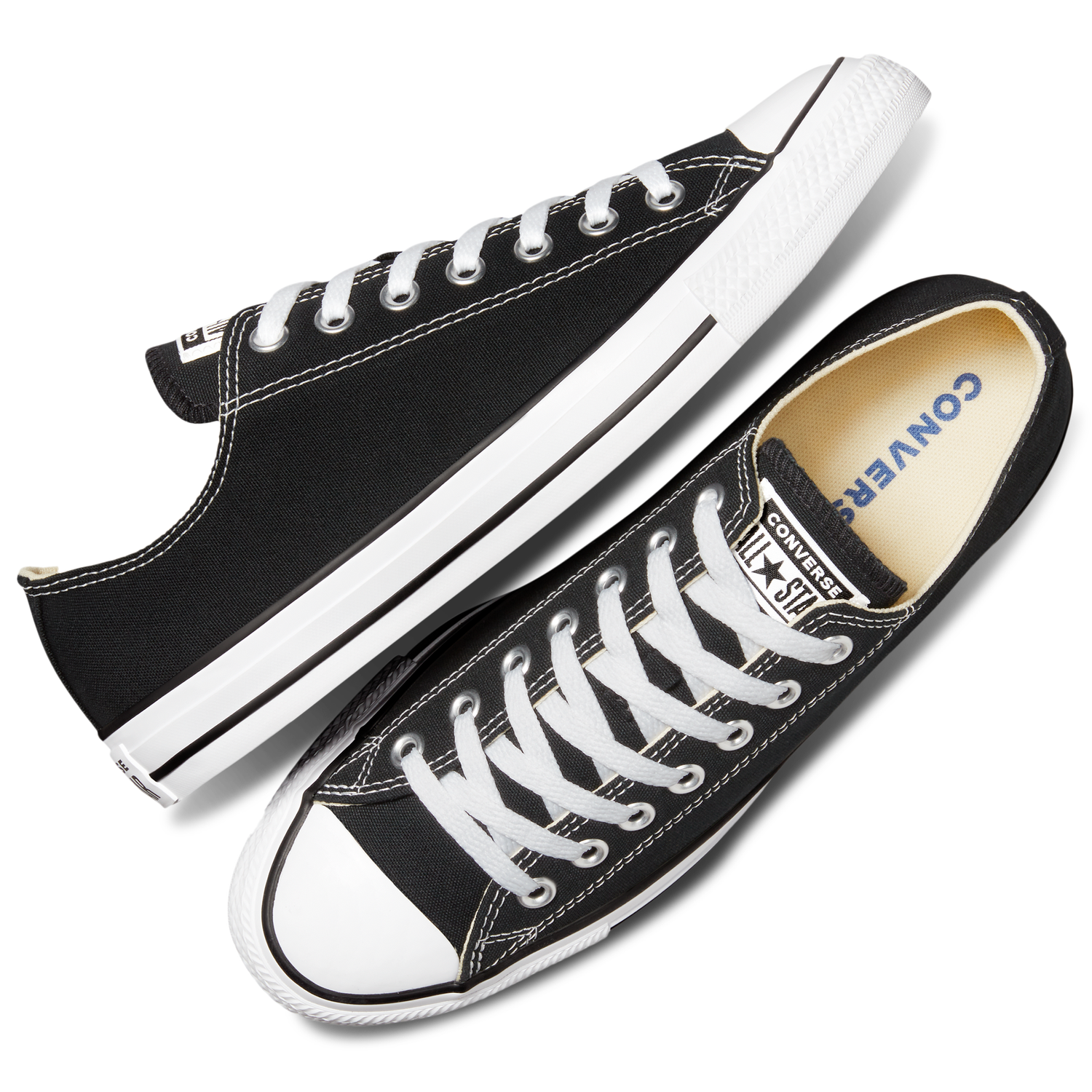 Converse All Star Low Top - Boys' Grade School - Black/White