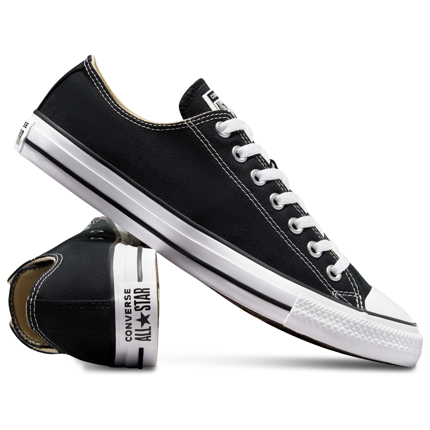 Converse All Star Low Top - Boys' Grade School - Black/White
