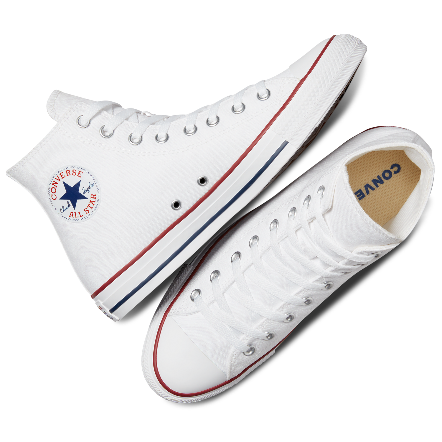 Converse All Star High Top - Boys' Grade School - Optical White/Navy