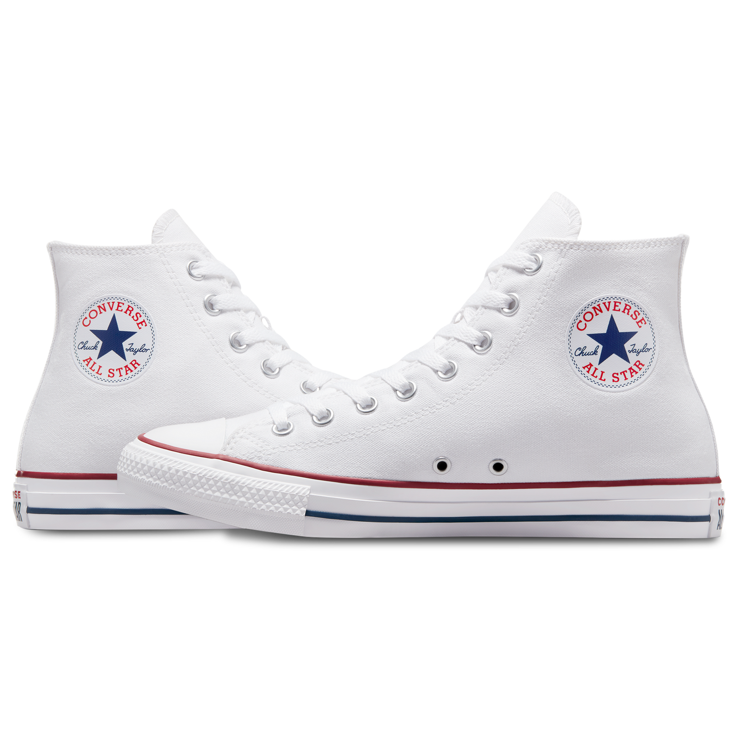 Converse All Star High Top - Boys' Grade School - Optical White/Navy
